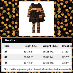 Toddler Girl Pumpkin Dress & Striped Leggings Set